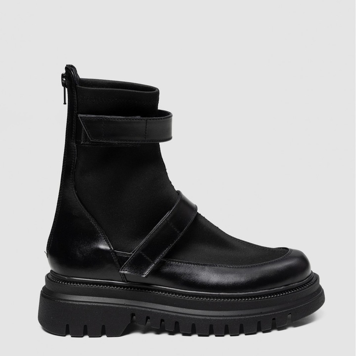 Ghete Exclusives- Soft Rock - Black - marimea 36 - 23 cm