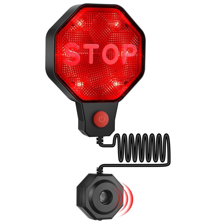 Senzori de parcare pentru garaj, lumini de frana LED, asistenta la parcare ultrasonica reglabila, priza UE