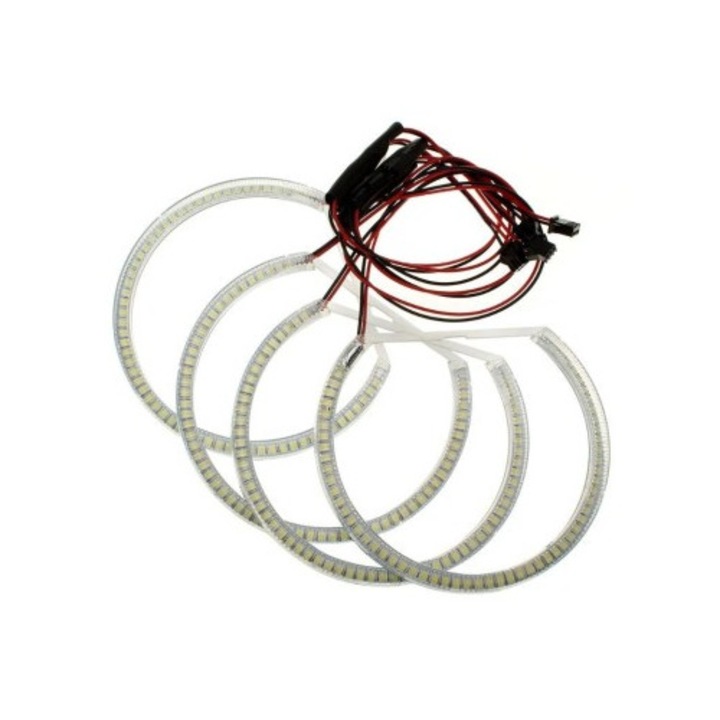 Kit Angel Eyes LED SMD pentru BMW E60 2x106mm + 2x146mm