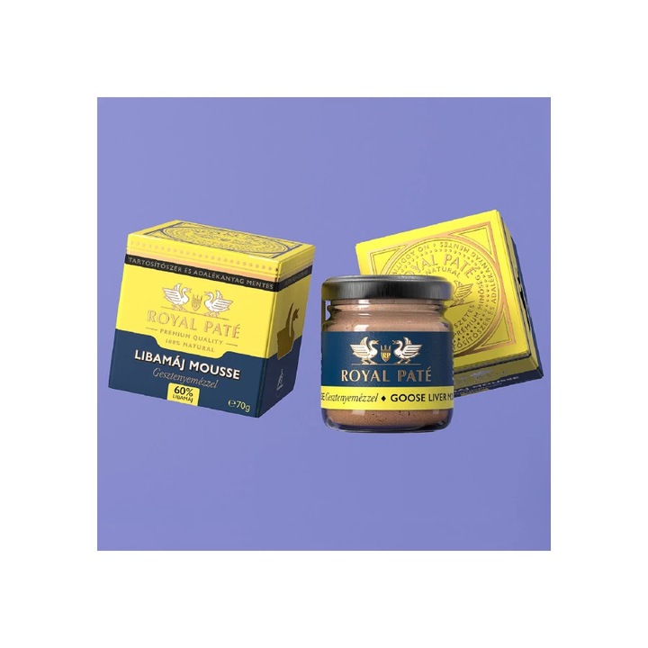 Royal Paté Prémium Libamáj Mousse - Gesztenyemézzel, 70 g