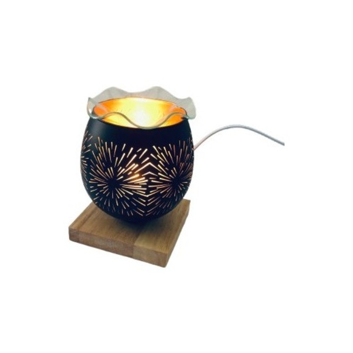 Електрически арома дифузер за ароматизиран восък, топилка за восъчни блокчета, декоративна лампа за ароматерапия с амбиентно осветление