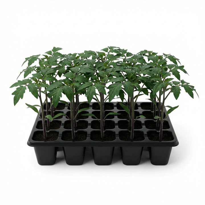 Set 20 rasaduri profesionale rosii negre Sacher F1, productie ridicata, pentru solar si camp