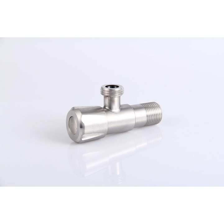 Robinet coltar 1/2-3/4 inox cu cap ceramic Techman