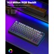 Безжична механична клавиатура AULA F75 Pro, персонализирана 75% hot-swappable клавиатура с копче, RGB подсветка, предварително смазани суичове Reaper, PBT капачки за клавиши със страничен печат, 2.4 GHz/USB-C/BT5.0 механични геймърски клавиатури