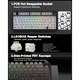 Безжична механична клавиатура AULA F75 Pro, персонализирана 75% hot-swappable клавиатура с копче, RGB подсветка, предварително смазани суичове Reaper, PBT капачки за клавиши със страничен печат, 2.4 GHz/USB-C/BT5.0 механични геймърски клавиатури