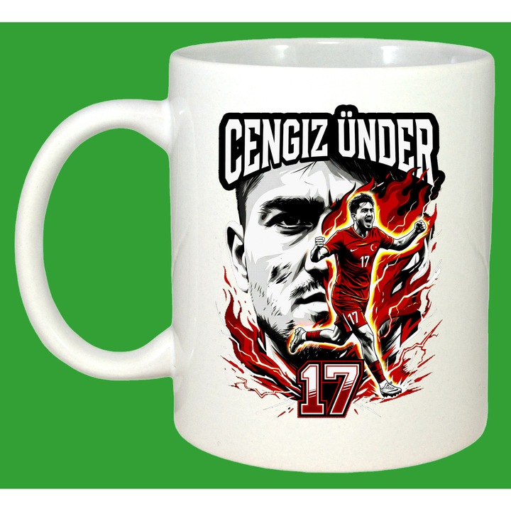 Cana Cengiz Under Turkey World Cup Fifa 2026, Cadou, Sarbatori, Cri-Flo, Culoare Alb, 330 ml