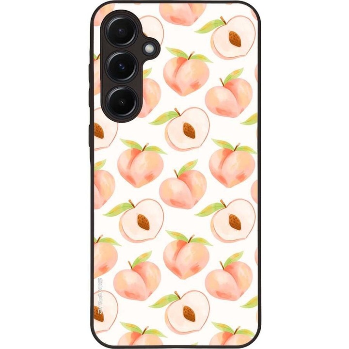 Husa telefon Sonique Theke Fruit Series, rosie, pentru Samsung Galaxy A55 5G, silicon, design rezistent