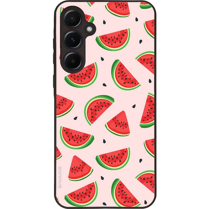 Husa telefon Sonique Fruit Series, design fructe, silicon, multicolor, pentru Samsung Galaxy A55 5G
