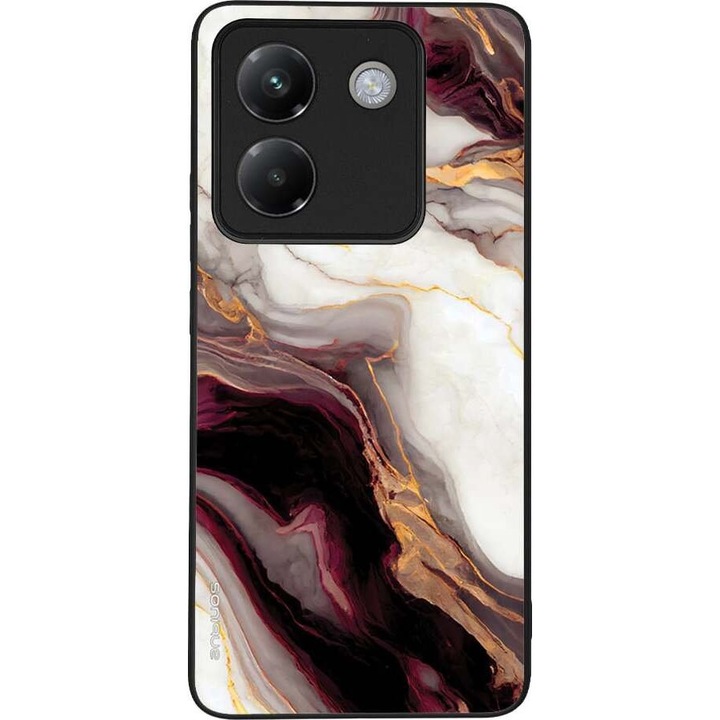 Husa telefon Sonique Marble Series pentru Xiaomi Poco M7 Pro 5G, silicon, design modern, antiderapant, multicolor