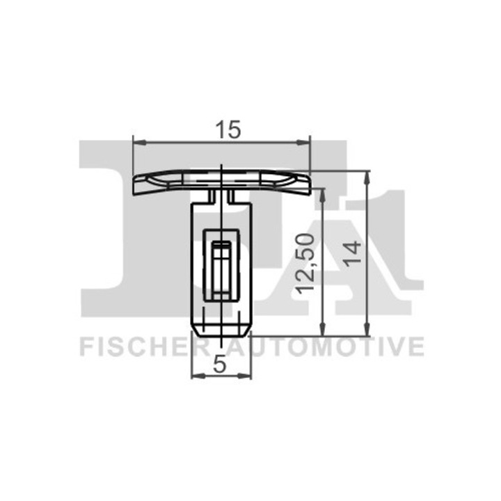 Clips Acoperire Decorativă și Protecție FA1 22-40002.5 pentru Renault Captur/Clio/Espace/Megane/Scenic