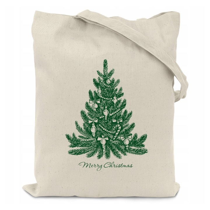 Torba ecologica din bumbac, Allbag, 38x42cm, ecru, 145g, set pentru cadouri