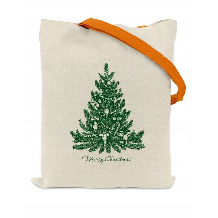 Torca de cadouri, Allbag, 38x42 cm, ecru, din bumbac ecologic, 1 bucata