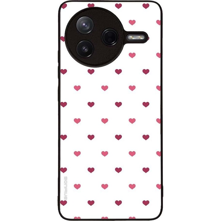 Husa telefon Sonique Heart Series pentru Xiaomi Poco F7 Pro 5G, alb, silicon, antisoc