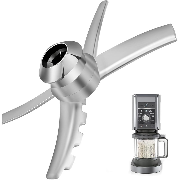 Paleta de inlocuire pentru Ninja CREAMi, compatibila cu NC500, NC501, din otel inoxidabil