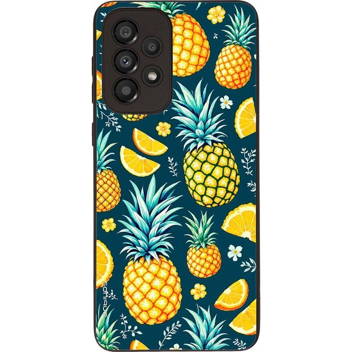 Husa telefon Sonique Fruit Series, Ananas, silicon, multicolor, pentru Samsung Galaxy A32 5G
