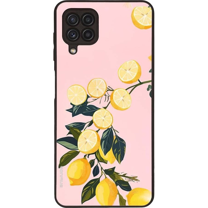 Husa telefon Sonique Fruit Series, pentru Samsung Galaxy A22 4G / Galaxy M32 4G / Galaxy M22 4G, imprimeu fructe, silicon, multicolor