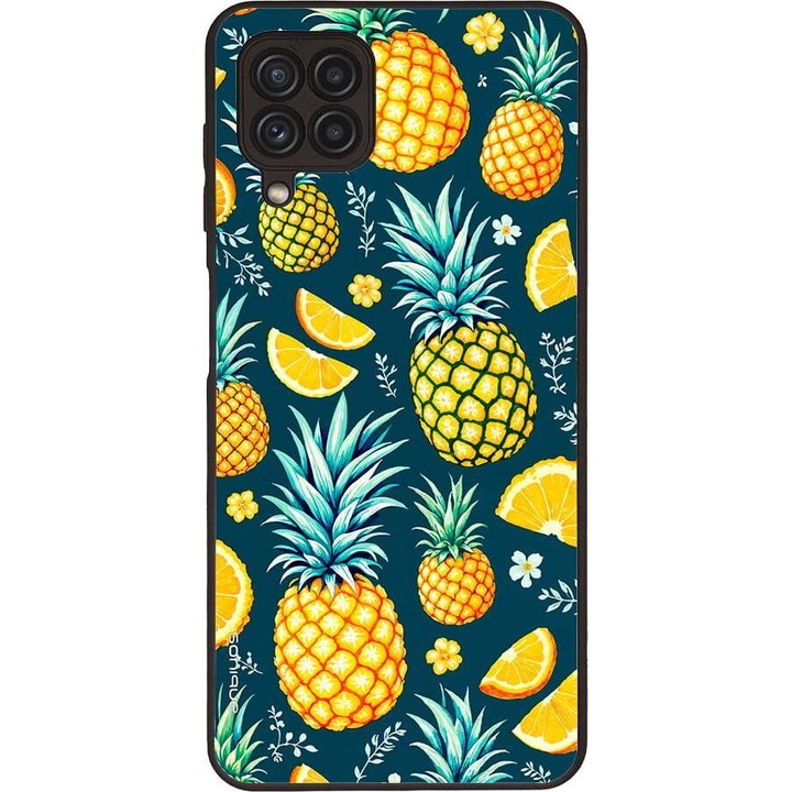 Husa telefon Sonique Fruit Series, ananas, silicon, pentru Samsung Galaxy A22 4G / Galaxy M32 4G / Galaxy M22 4G