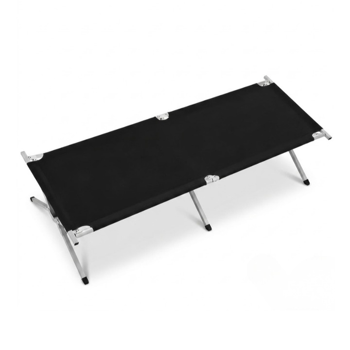 Pat pliant camping GALAXIA, tip canadian, XXL, mare, premium, portabil, cu husa transport