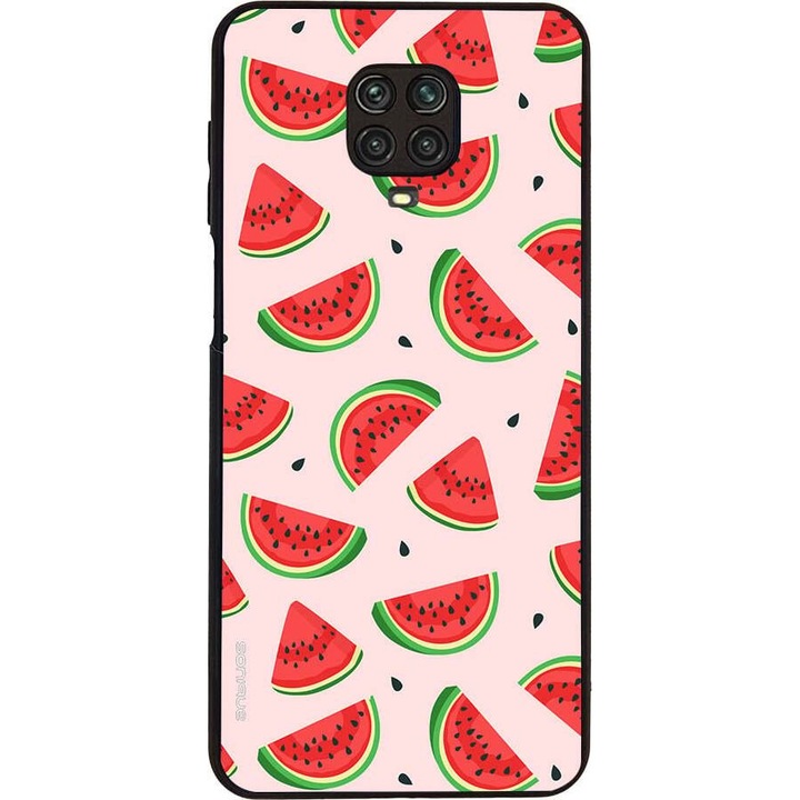 Husa telefon Sonique Fruit Series, pentru Xiaomi Redmi Note 9S/9 Pro, imprimeu fructe, silicon, multicolor