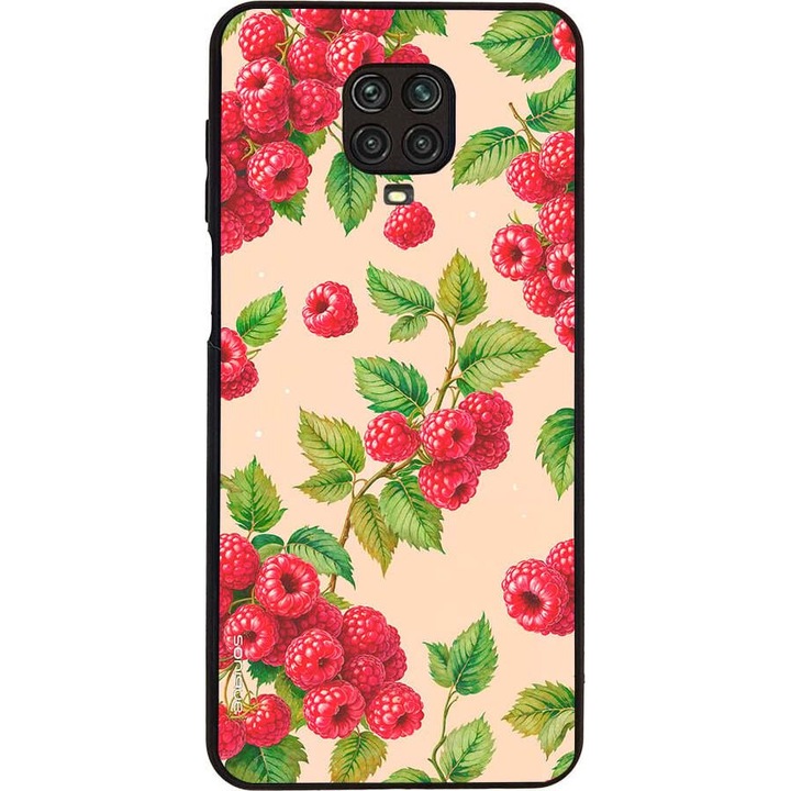 Husa telefon Sonique Fruit Series, pentru Xiaomi Redmi Note 9S/9 Pro, silicon, imprimeuri cu fructe, multicolor