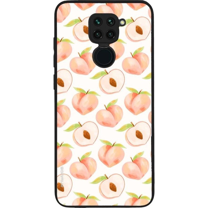 Husa telefon Sonique Fruit Series pentru Xiaomi Redmi Note 9, silicon, imprimeuri cu fructe, rosie