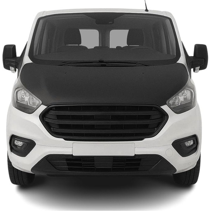 Protectie Capota Ford Transit Custom Tourneo Custom 2012–2018, Hood Bra Negru, Anti Pietris si Insecte
