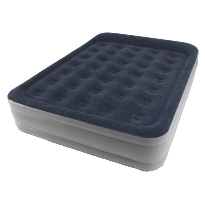 Saltea gonflabila 195x160x45cm, incarcare maxima 300kg, Outwell Flock Superior Double w/built-in pump - UK