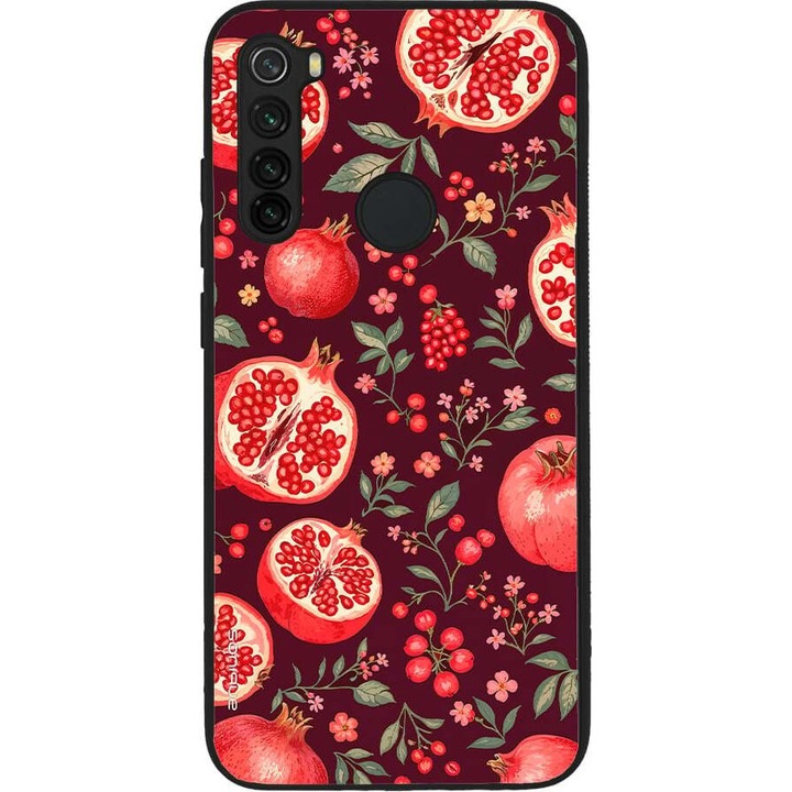 Husa telefon Sonique Fruit Series, pentru Xiaomi Redmi Note 8 / Redmi Note 8 2021, silicon, imprimeuri cu fructe, multicolor