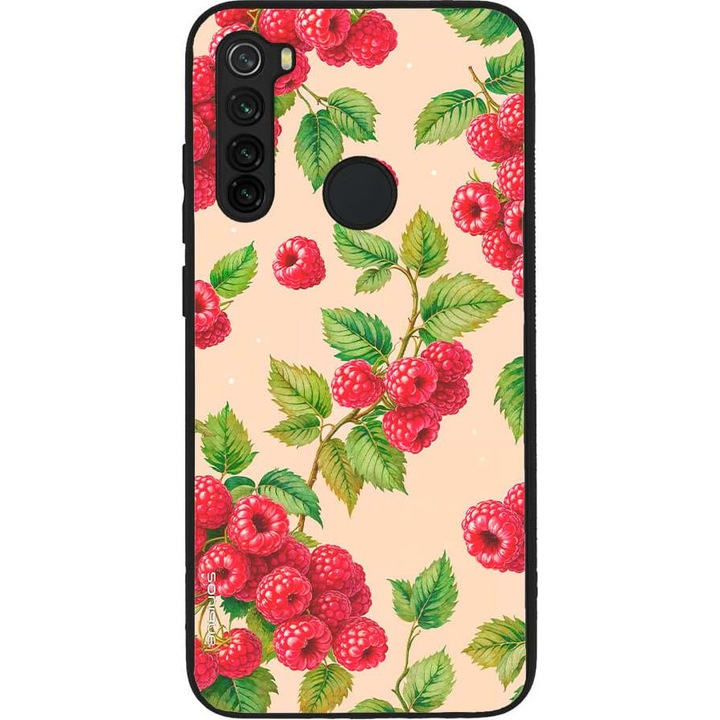 Husa telefon Sonique Fruit Series, pentru Xiaomi Redmi Note 8 / Redmi Note 8 2021, silicon, imprimeuri cu fructe, multicolor