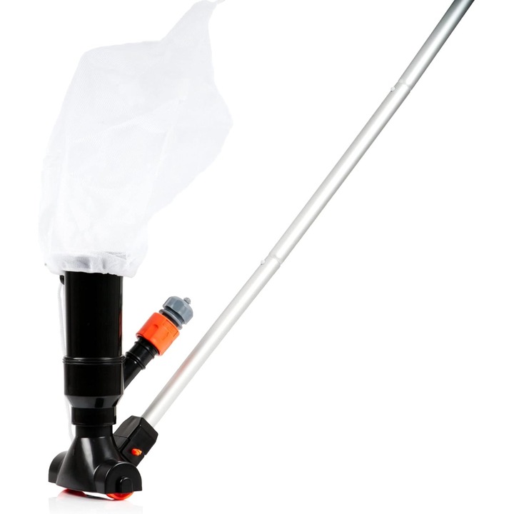 Aspirator pentru piscina, mzoLife, 1, 2 m, Negru, portabil, material plastic ABS/Nylon