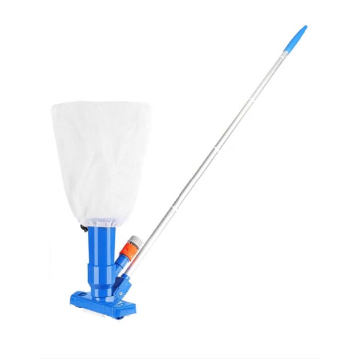 Aspirator pentru piscină mzoLife, 1, 2 m, albastru, material ABS și aluminiu, set complet