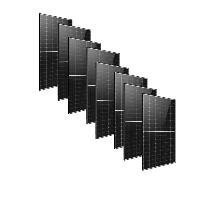 Set 8 panouri solare monocristaline Longi 410W, eficiență ridicată, 1722x1134x30mm