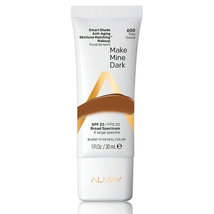 Fond de ten lichid, Almay, Smart Shade, nuanță închisă, 20 SPF, 30 ml
