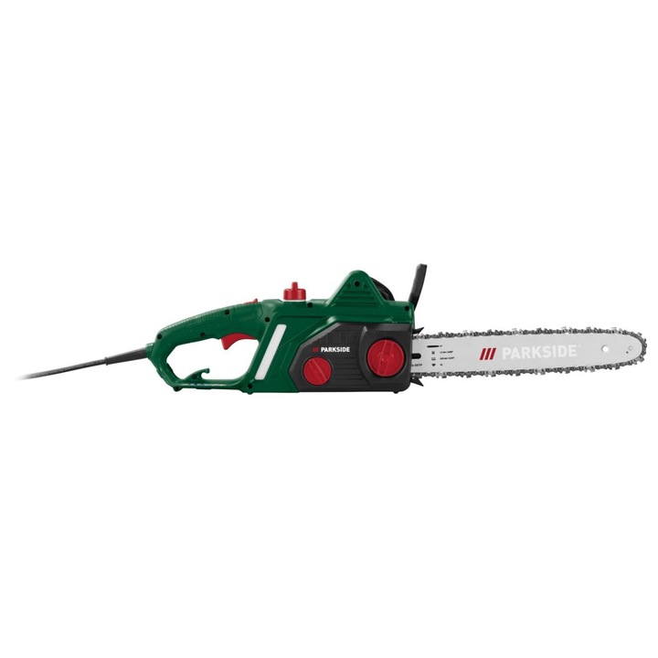 ParkSide PEKS 1600 D4 elektromos láncfűrész, 1600 W, 41,5 cm, automatikus olajozás, ergonomikus kialakítás