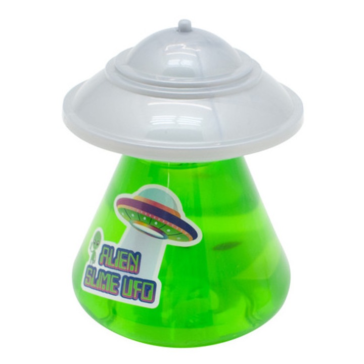 Slime cu lampa LED colorata si UFO care lumineaza in intuneric