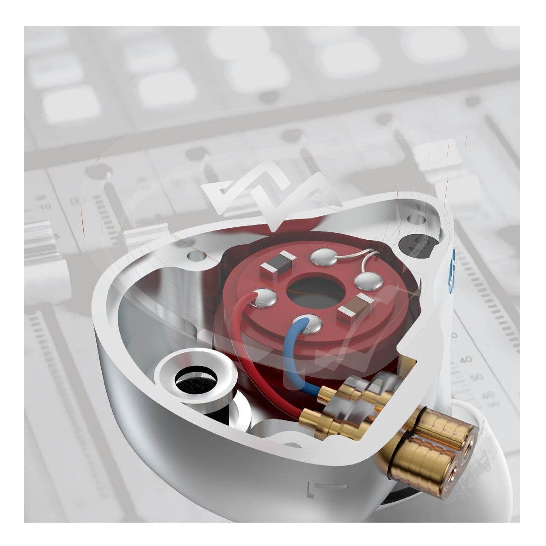 Casti In-Ear, NF ACOUS, NM25, Gri