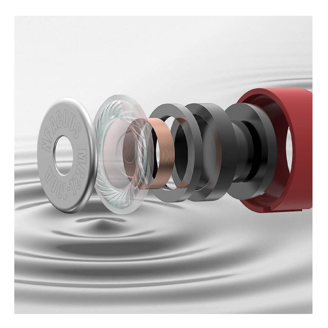 Casti In-Ear, NF ACOUS, NM25, Gri
