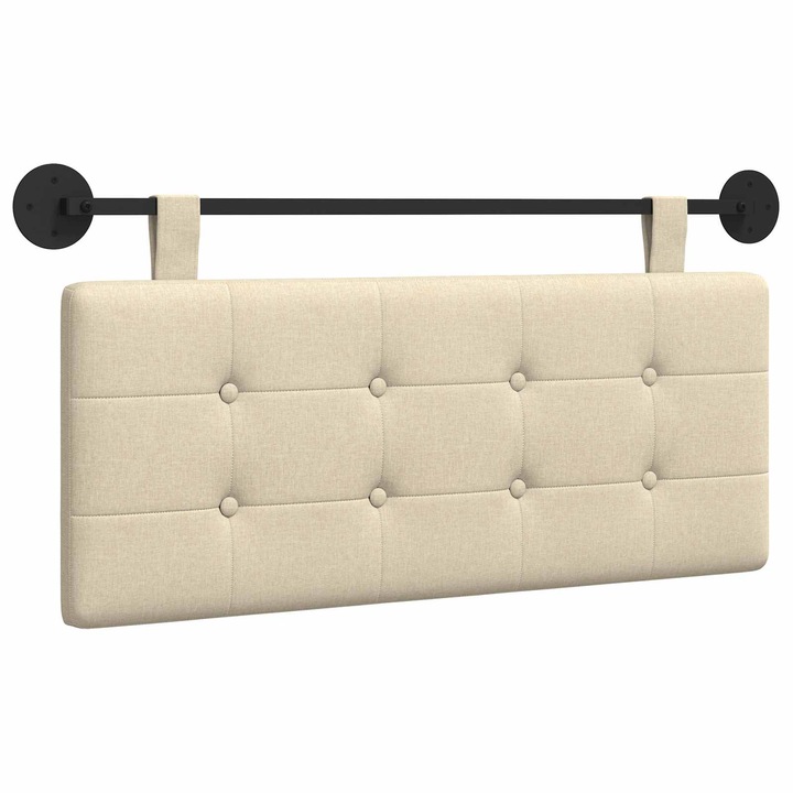 Cap de pat suspendat vidaXL, Pe perete tesatura