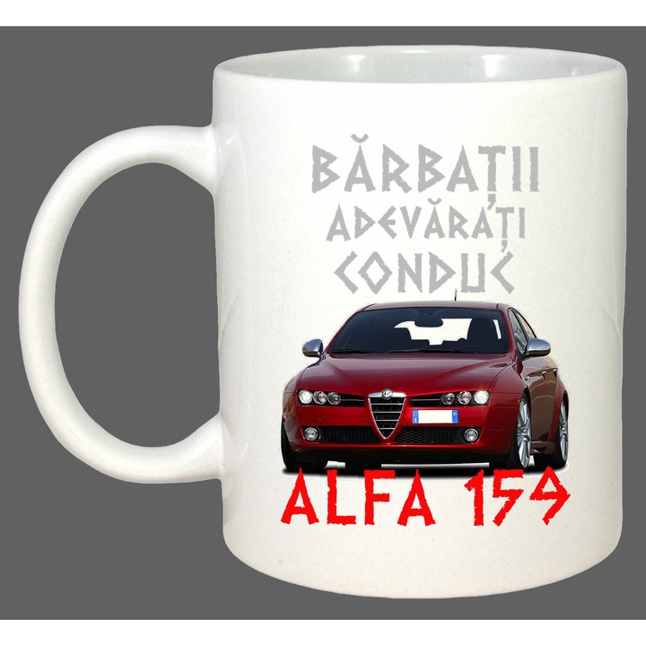 Cana Barbati Adevarati Conduc Alfa 159, Cadou, Sarbatori, Cri-Flo, Culoare Alb, 330 ml