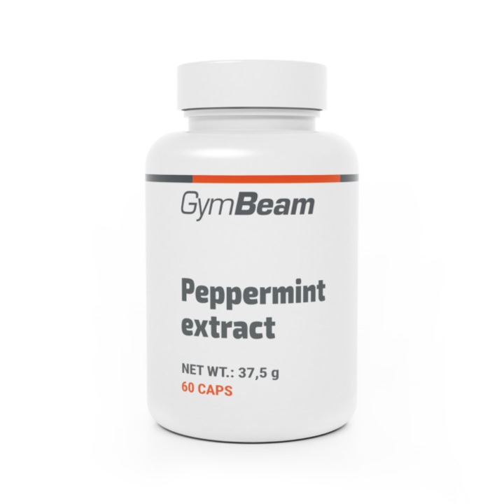 Extract de mentă, GymBeam, 60 capsule, 570 mg extract, vegetarian