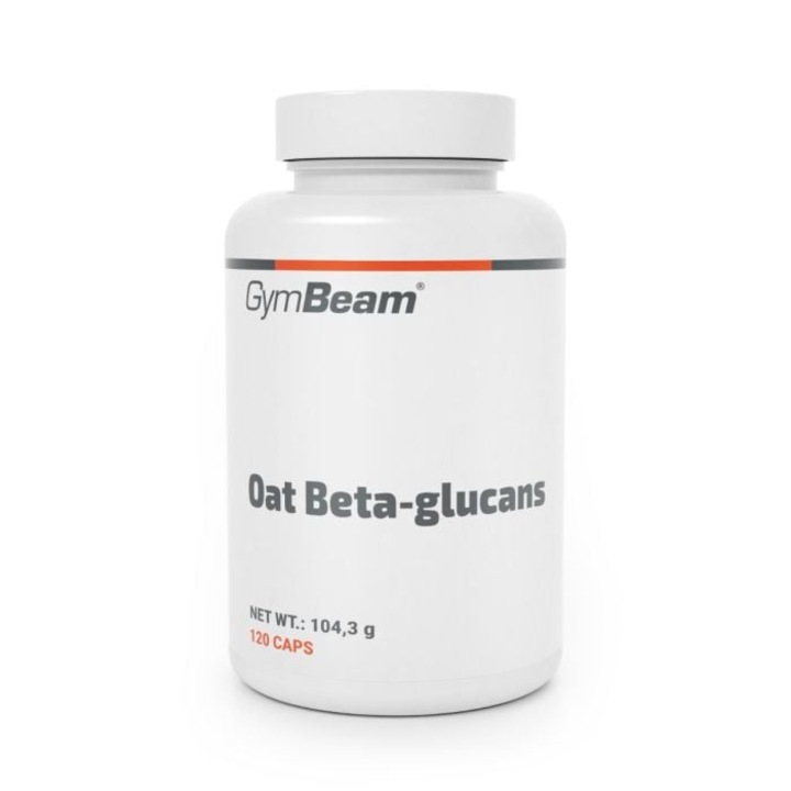 Beta-Glucani din Ovaz, GymBeam, 120 capsule, fibre solubile, vegetale