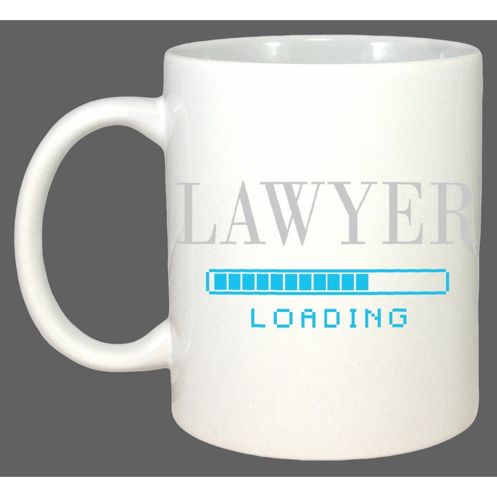 Cana Lawyer Loading Man, Cadou, Sarbatori, Cri-Flo, Culoare Alb, 330 ml