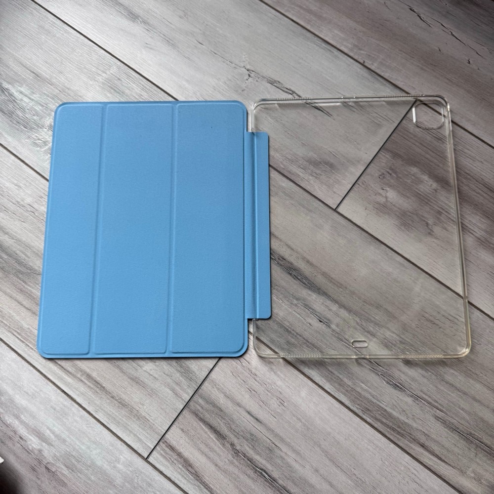Husa Smart Cover pentru iPad Pro 11" 2019-2020-2021-2022, albastru deschis, functie wake-sleep, inchidere magnetica