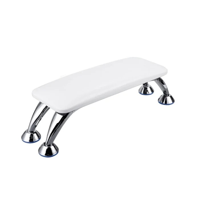 Suport de maini pentru manichiura, 50.5 x 15.5 cm, alb