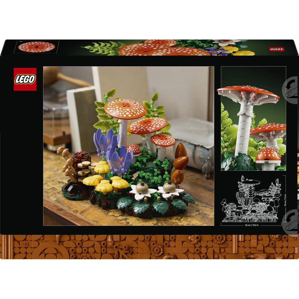 Set de constructie pentru adulti LEGO® Botanicals Ciuperci de
