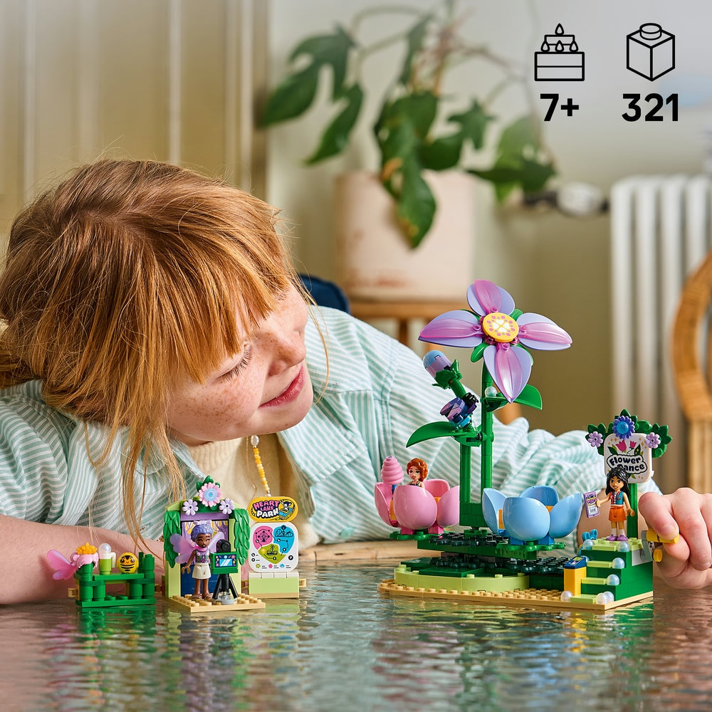 Set de constructie LEGO® Friends Floare rotitoare si ceasca pentru