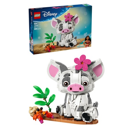 Set de constructie LEGO® | Disney Moana Pua Jucarie de constructie Decor cu purcelus 43292, Jucarii pentru Copii, Jucarii pentru Fete si Baieti, Idee de Cadou pentru Copii - eMAG.ro
