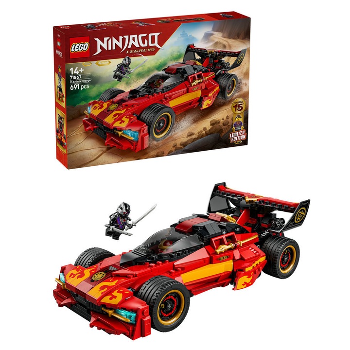 LEGO® NINJAGO® - X-1 Ninja Charger la a 15-a aniversare 71867, 691 piese