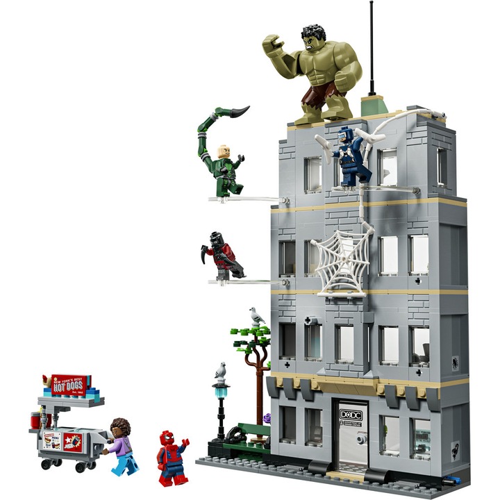 LEGO® Marvel - Confruntarea memorabila dintre Omul-Paianjen si Hulk 76350, 534 piese