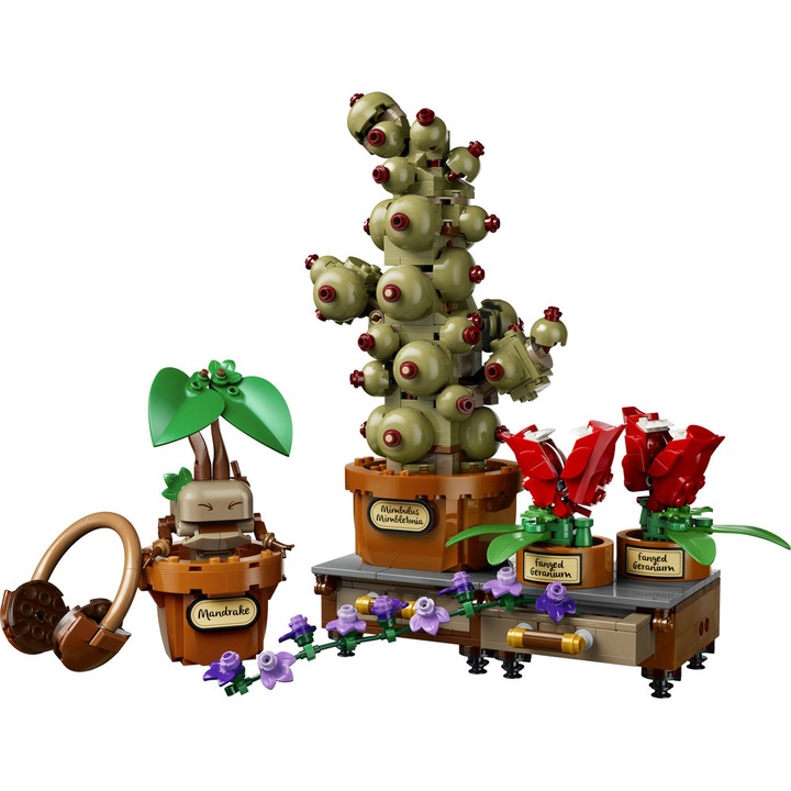 Set de constructie LEGO® Harry Potter™ Plante pentru ora de ierbologie de la Hogwarts™ 76474, Jucarii pentru Copii, Jucarii pentru Baieti si Fete, Idee de Cadou pentru Copii, 817 piese